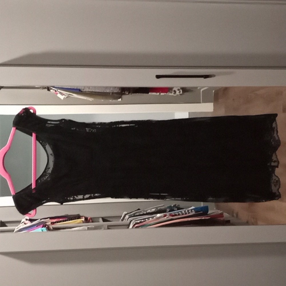 dress with lace overlay